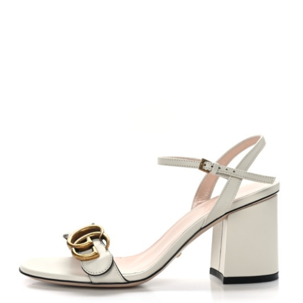 Gucci Marmont GG ankle strap sandals